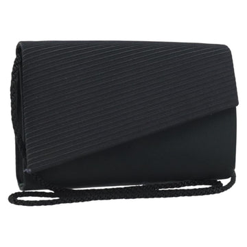 Christian Dior Shoulder Bag Nylon Black Gold Auth 160677