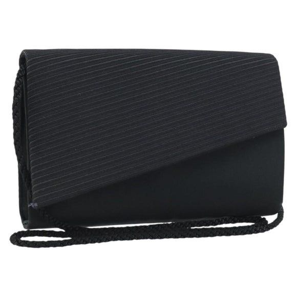 Christian Dior Shoulder Bag Nylon Black Gold Auth 160677