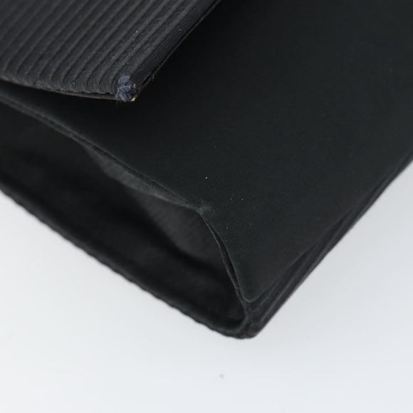 Christian Dior Shoulder Bag Nylon Black Gold Auth 160677