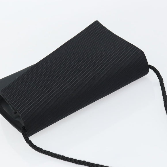 Christian Dior Shoulder Bag Nylon Black Gold Auth 160677