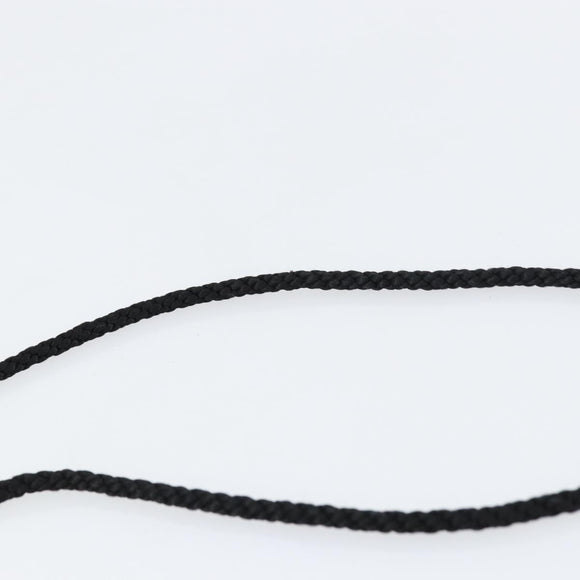 Christian Dior Shoulder Bag Nylon Black Gold Auth 160677