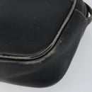 LOEWE Shoulder Bag Leather Black Gold Auth 160679-9