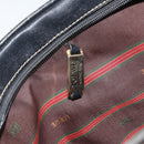 LOEWE Shoulder Bag Leather Black Gold Auth 160679-11