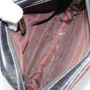 LOEWE Shoulder Bag Leather Black Gold Auth 160679-12