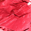 LOEWE Shoulder Bag Suede Red Gold Auth 160681-18