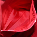 LOEWE Shoulder Bag Suede Red Gold Auth 160681-20