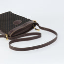 LOEWE anagram Shoulder Bag Nylon Brown Gold Auth 160683-7