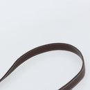 LOEWE anagram Shoulder Bag Nylon Brown Gold Auth 160683-8