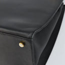 Salvatore Ferragamo Gancini Shoulder Bag Leather Black Gold Auth 160687-10