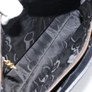 Salvatore Ferragamo Gancini Shoulder Bag Leather Black Gold Auth 160687-17