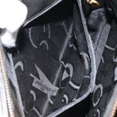 Salvatore Ferragamo Gancini Shoulder Bag Leather Black Gold Auth 160687-21