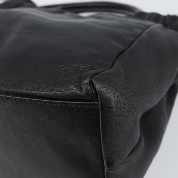 Salvatore Ferragamo Vala Hand Bag Leather 2way Black Auth 160688