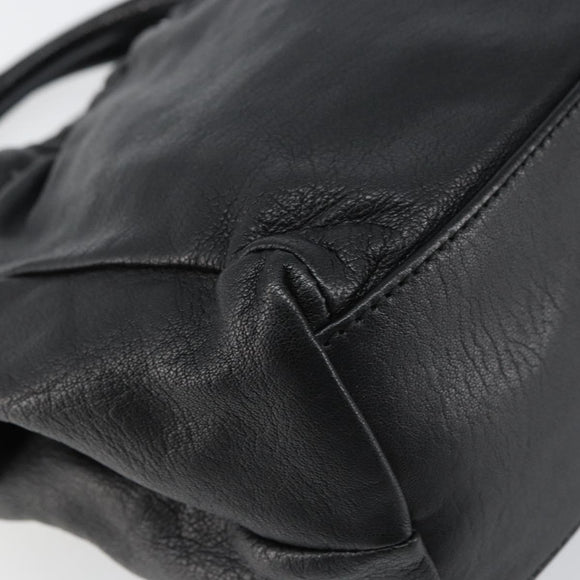 Salvatore Ferragamo Vala Hand Bag Leather 2way Black Auth 160688