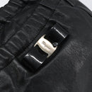Salvatore Ferragamo Vala Hand Bag Leather 2way Black Auth 160688-19