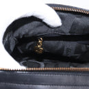 Salvatore Ferragamo Vala Hand Bag Canvas 2way Black Auth 160689-19