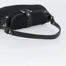 Salvatore Ferragamo Gancini Shoulder Bag Canvas Black Auth 160690A-7