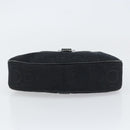 Salvatore Ferragamo Gancini Shoulder Bag Canvas Black Auth 160690A-5
