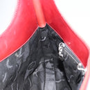 Salvatore Ferragamo Gancini Schultertasche Lackleder Rot Silber Orig. 160692-18