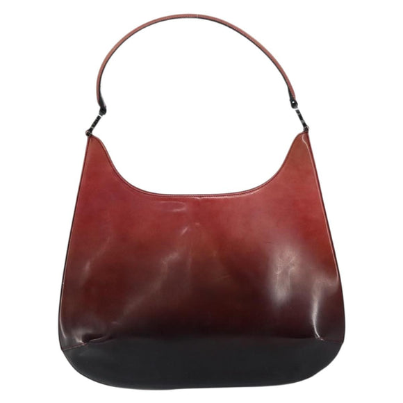 Salvatore Ferragamo Gancini Schultertasche Lackleder Rot Silber Orig. 160692