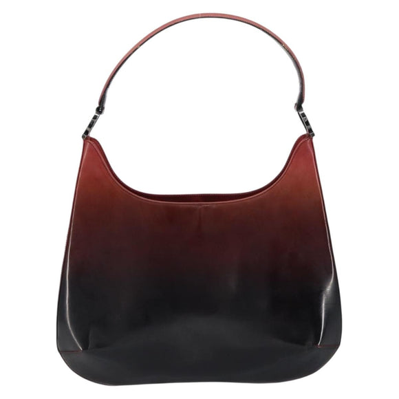 Salvatore Ferragamo Gancini Schultertasche Lackleder Rot Silber Orig. 160692