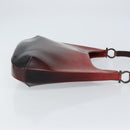 Salvatore Ferragamo Gancini Schultertasche Lackleder Rot Silber Orig. 160692-3