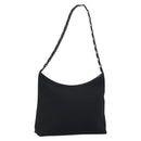Salvatore Ferragamo Vala Shoulder Bag Nylon Black Auth 160693-1