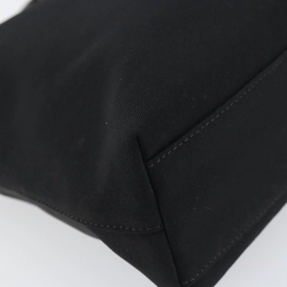 Salvatore Ferragamo Vala Shoulder Bag Nylon Black Auth 160693