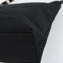Salvatore Ferragamo Vala Shoulder Bag Nylon Black Auth 160693-12
