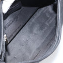 Salvatore Ferragamo Vala Shoulder Bag Nylon Black Auth 160693-16