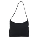 Salvatore Ferragamo Vala Shoulder Bag Nylon Black Auth 160693-2