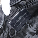 Salvatore Ferragamo Vala Shoulder Bag Nylon Black Auth 160694-12