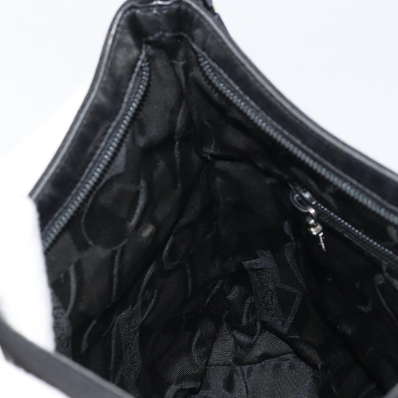 Salvatore Ferragamo Vala Shoulder Bag Nylon Black Auth 160694