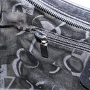 Salvatore Ferragamo Vala Shoulder Bag Nylon Black Auth 160694-19