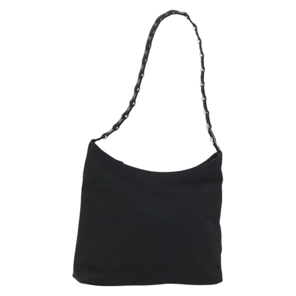 Salvatore Ferragamo Vala Shoulder Bag Nylon Black Auth 160694