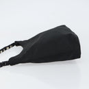 Salvatore Ferragamo Vala Shoulder Bag Nylon Black Auth 160694-4