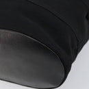 Salvatore Ferragamo Vala Shoulder Bag Canvas Black Gold Auth 160695-12
