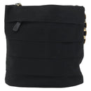 Salvatore Ferragamo Vala Shoulder Bag Canvas Black Gold Auth 160695-2