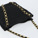 Salvatore Ferragamo Vala Shoulder Bag Canvas Black Gold Auth 160695-6