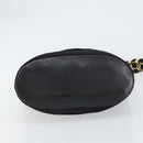 Salvatore Ferragamo Vala Shoulder Bag Canvas Black Gold Auth 160695-9