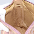 Salvatore Ferragamo Gancini Shoulder Bag Canvas Purple Gold Auth 160696-19