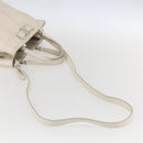 Salvatore Ferragamo Vala Hand Bag Leather 2way White Silver Auth 160697-9