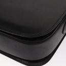 CELINE Shoulder Bag Leather Black Gold Auth 160698-13