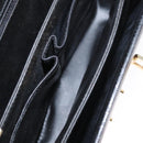 CELINE Shoulder Bag Leather Black Gold Auth 160698-18