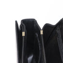 CELINE Shoulder Bag Leather Black Gold Auth 160698-20