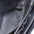 CELINE Shoulder Bag Leather Black Gold Auth 160698-24