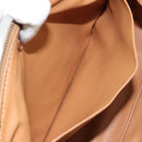 CELINE Macadam Canvas Clutch Bag PVC Leather Brown Gold Auth 160701-19