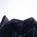 CELINE Shoulder Bag Leather Navy Gold Auth 160702-20