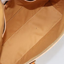 CELINE Macadam Canvas Tote Bag PVC Beige Gold Auth 160703-11