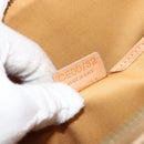 CELINE Macadam Canvas Tote Bag PVC Beige Gold Auth 160703-12