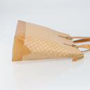 CELINE Macadam Canvas Tote Bag PVC Beige Gold Auth 160703-3